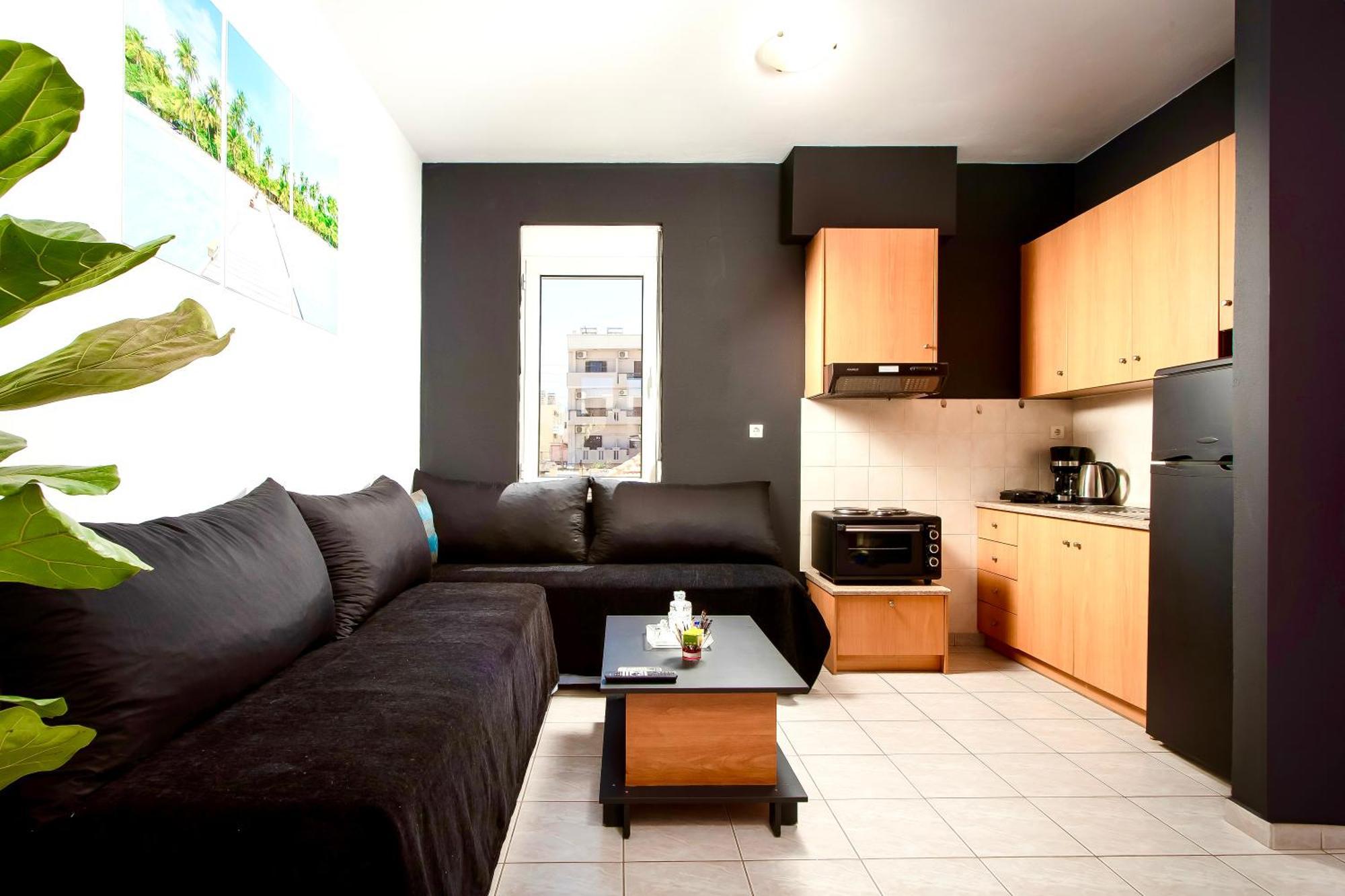 Pearl Seaside Cozy Apartments Hriszí Aktí Haniá Kültér fotó
